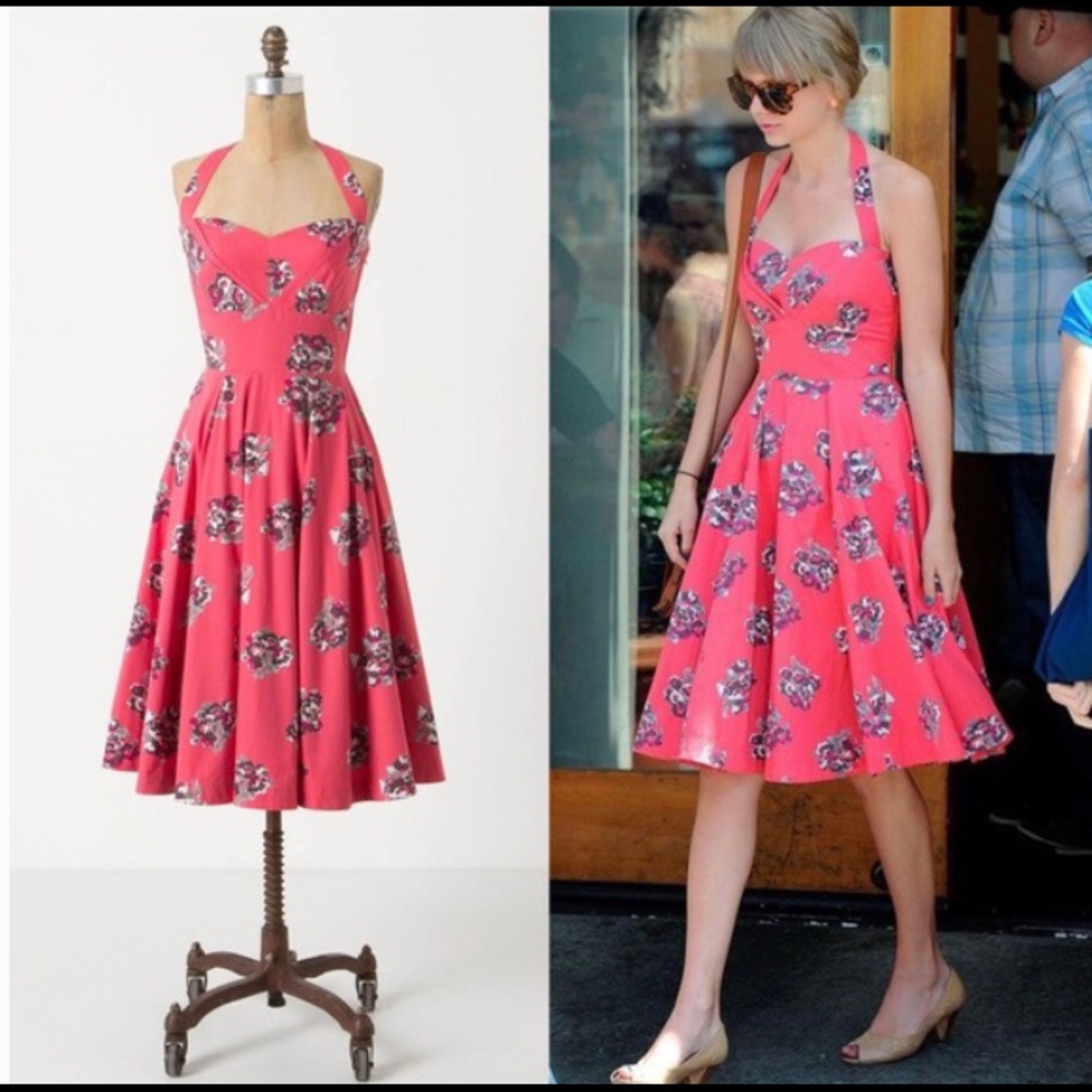 Anthropologie Girls From Savoy Akebono Halter Dress